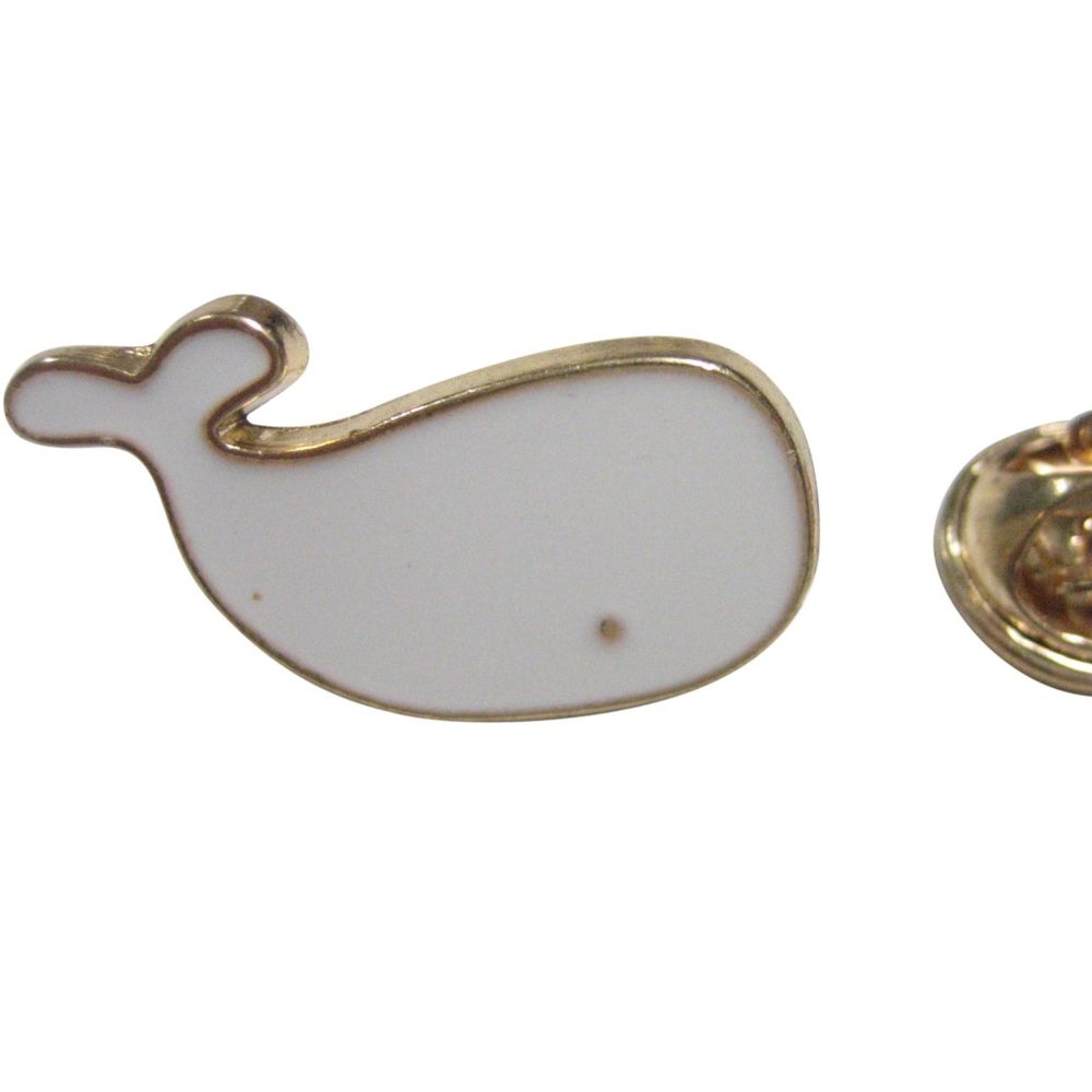 White Whale Lapel Pin